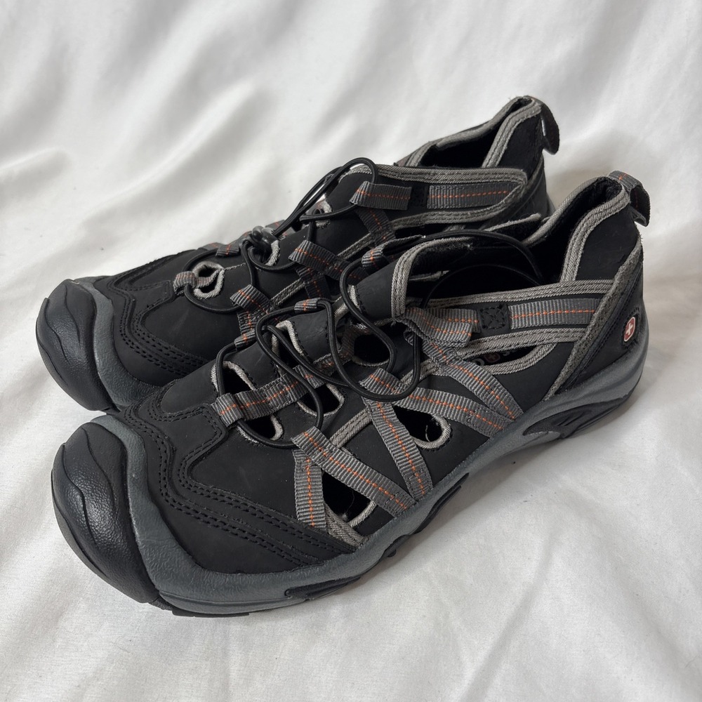 Swiss Gear Mens‎ 7 Water Shoes Kayaking Hiking Outdoor Gray Black FM8335